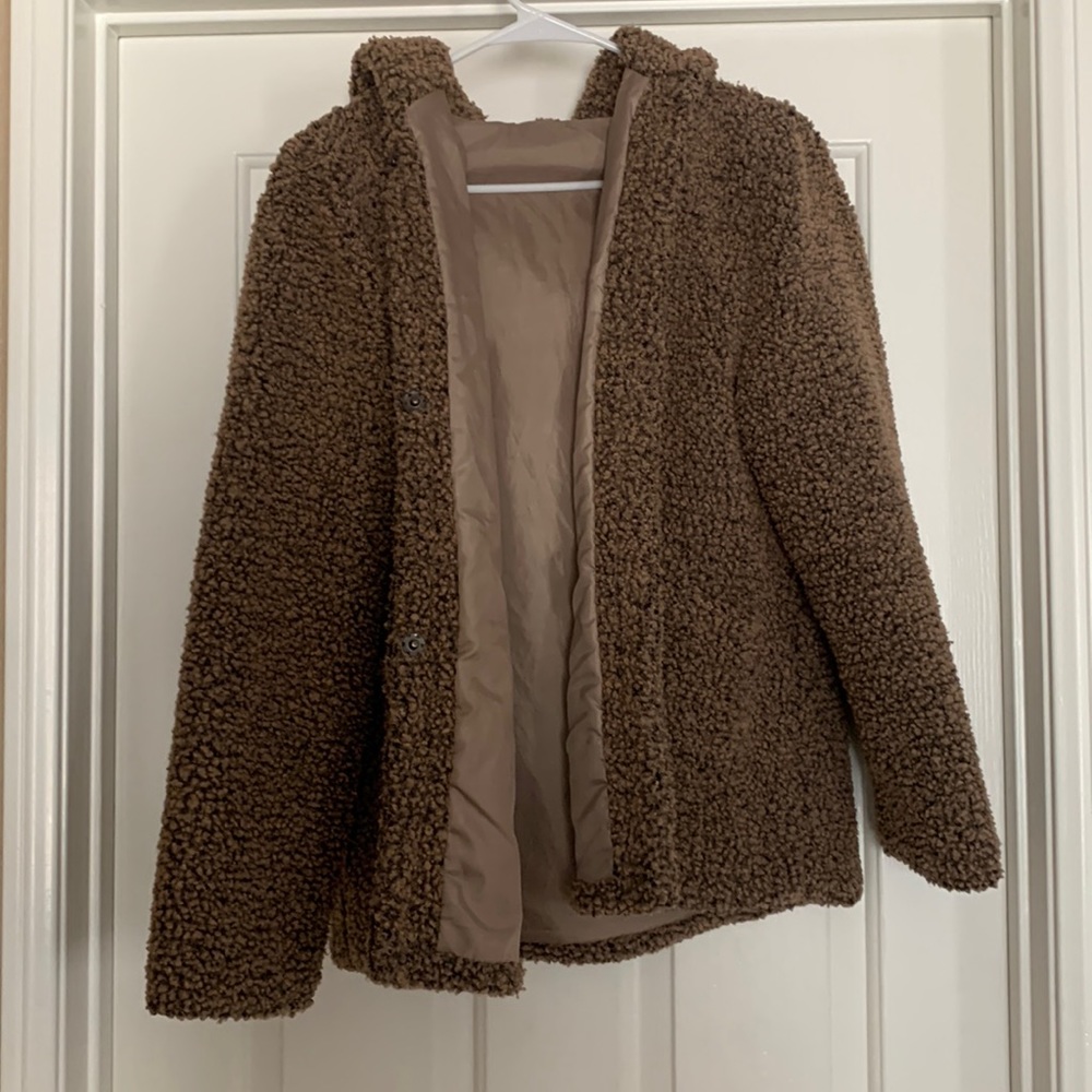 Hooded - Button up Sherpa Jacket